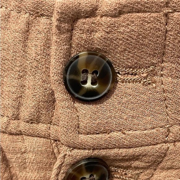 Madewell Plus Cotton-Linen Pull-On High-Rise Tapered Pants Button-Front Edition - Picture 8 of 11